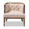 Baxton Studio Esme Beige Upholstered and White-Washed Oak Wood Chair 152-9384 - alternate 9